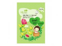 МЖ Daily Маска для лица тканевая c экстрактом слизи улитки MJ Care Daily Dewy Snail mask pack 25мл