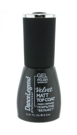 Гель-лак для ногтей "Dance Legend" VELVET matt top gel Potal без липкого слоя 6мл