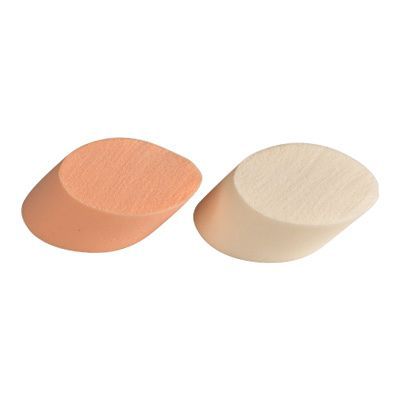 Набор спонжей цилиндрических, бежевых/белых, 2шт.