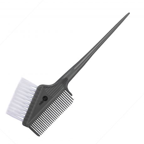 Кисть для окраски волос с расческой 21 .3*7см. серая ар. JА0015S