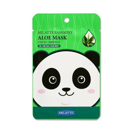 МЛТ Маска тканевая  с экстрактом алоэ MILATTE FASHIONY ALOE Mask SHEET (Renewal)  21гр.