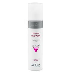 Вода мицеллярная 3 в 1 с экстрактом готу кола ARAVIA Professional Micellar Pure Water, 250 мл.