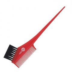 Кисть для окраски волос с расческой 21'5,8ом‚ красная apT.JA0045