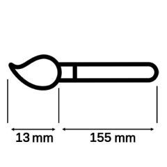 Кисть макияжная скошенная Perfect Brush для теней, искусственный ворс