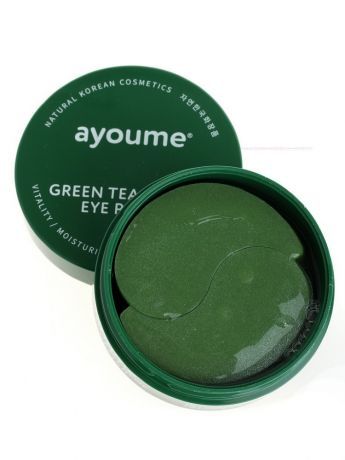 АЮМ Патчи для глаз от отёчности с экстрактом зеленого чая и алоэ AYOUME GREEN TEA EYE PATCH 1.4гр*60
