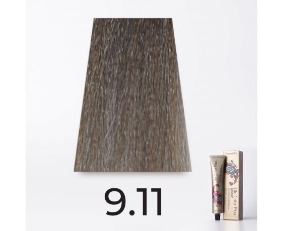 Краска для волос FarmaVita Life Color Plus 9.11 очень светлый интенсивный  пепельный блондин, 100мл