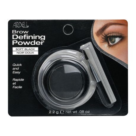 Пудра оттеняющая для бровей светло-черная Ardell Brow Defining Powder Soft Black 2.2 г